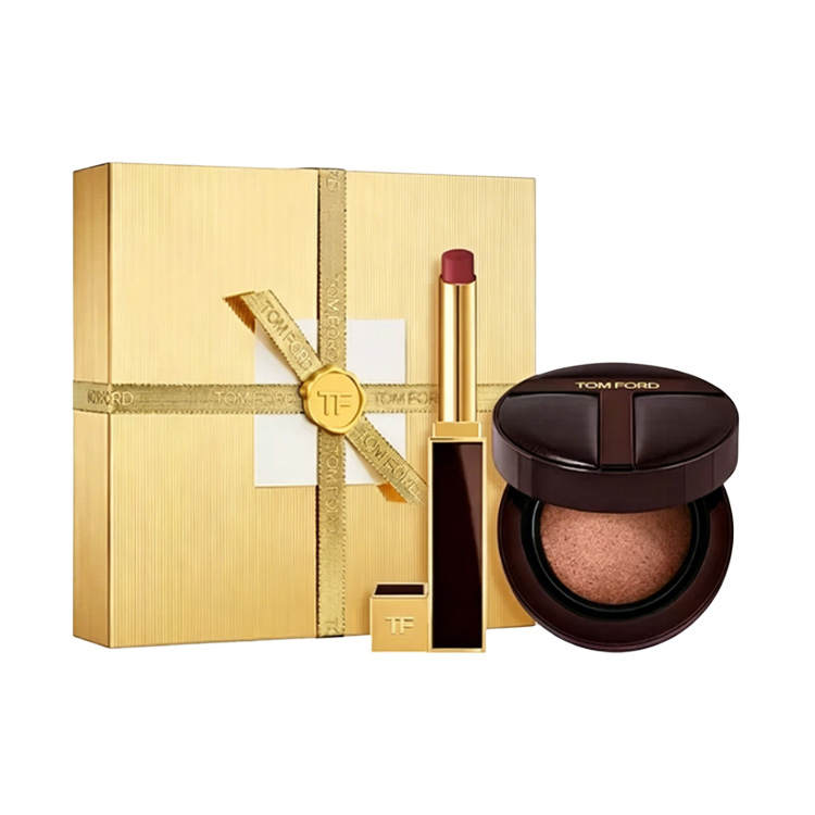 TOM FORD Air Cushion Lipstick Makeup Set Box Limited Edition, Mist Glow Oil Control Sun Protection