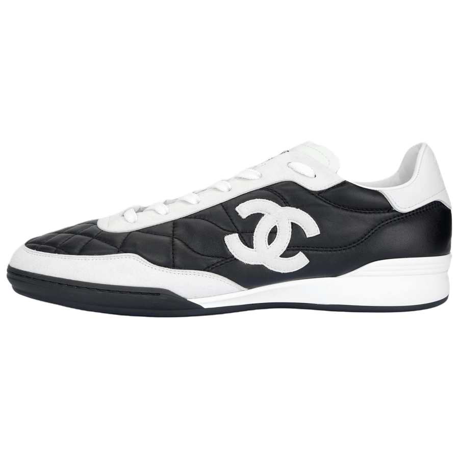 CHANEL 26S Low top Casual Shoes Men's Black White