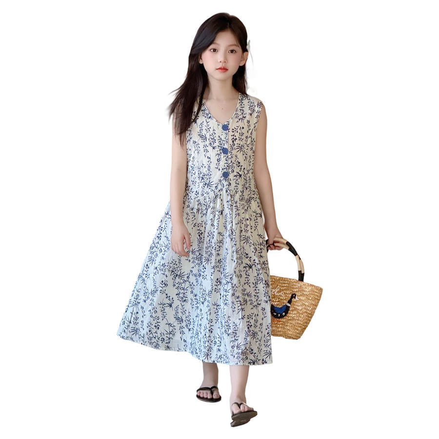YALU Grade School Dresses Camisole Moderate Midi Skirt