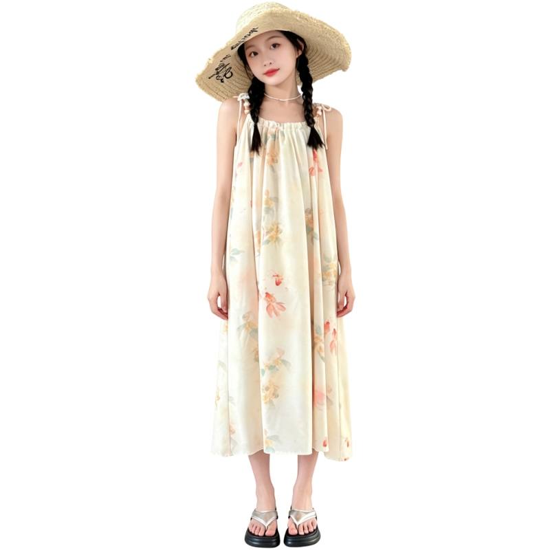 YALU Grade School Dresses Camisole Moderate Midi Skirt