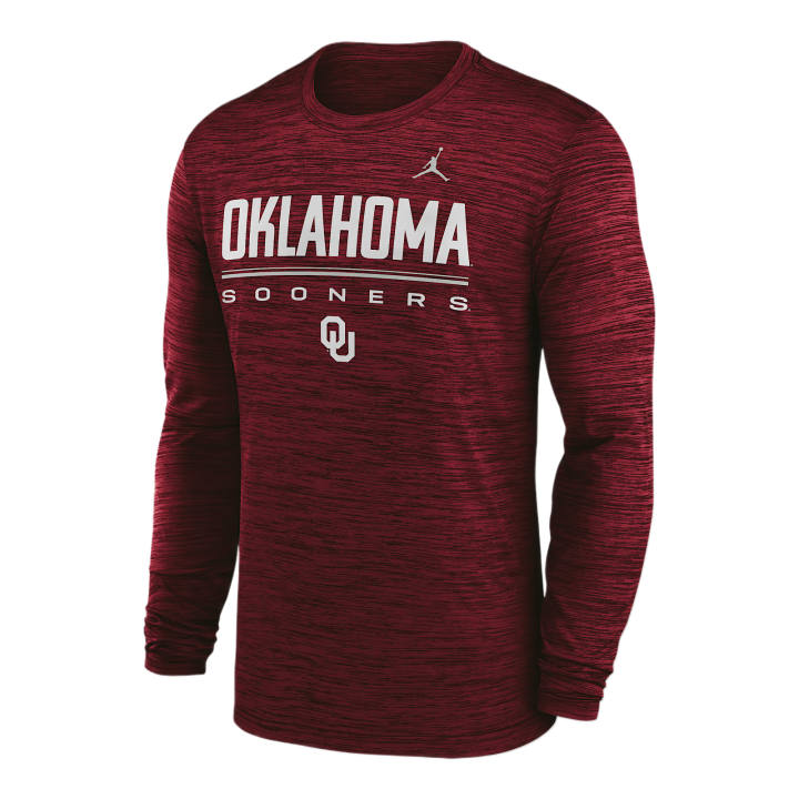 Jordan Jordan Oklahoma Sideline Velocity Men's Jordan Brand Dri-FIT College T-Shirt