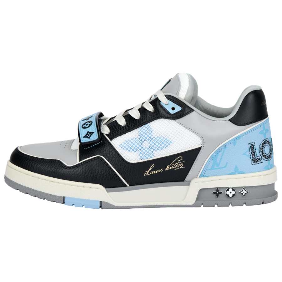 LOUIS VUITTON LOUIS VUITTON Lv Trainer Sneakers 'Blue Monogram Black Grey'
