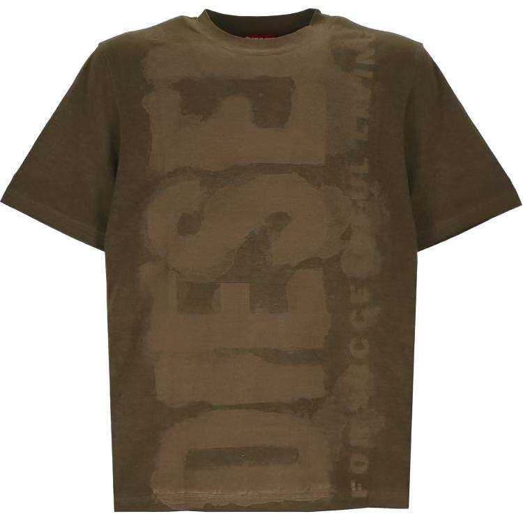 DIESEL Logo Detailed Crewneck T Shirt