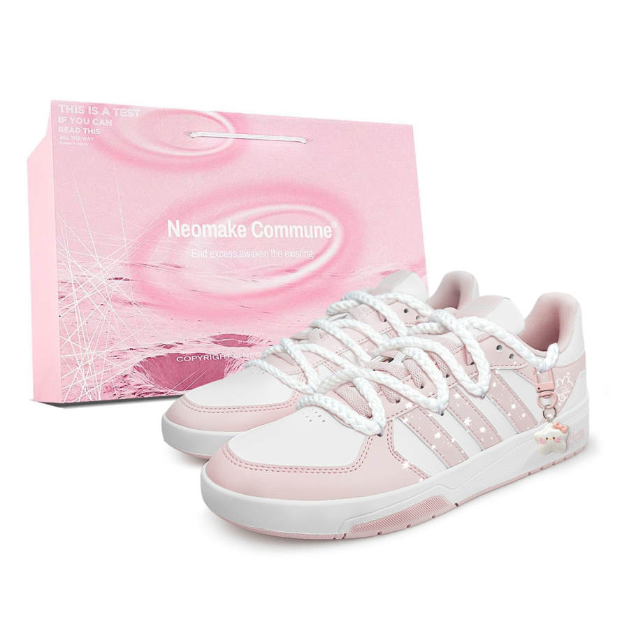 Adidas Adidas COURTBEAT Synthetic Leather Low top Skateboard Shoes Unisex Pink