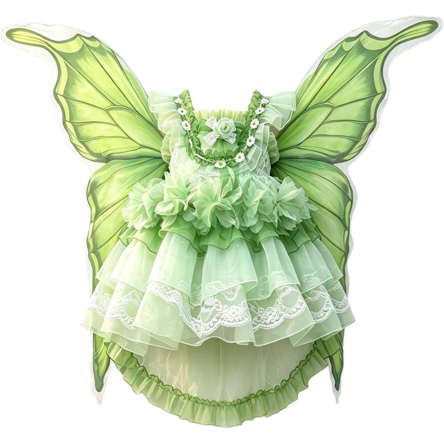 Disney Kids Dresses Square Collar Thin Short Skirt Non Stretch