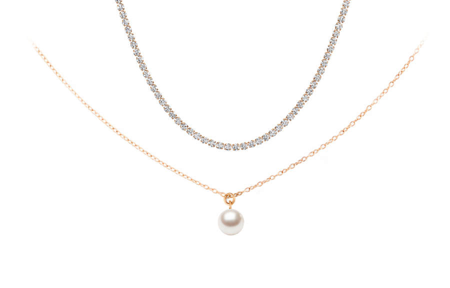 DW/DanielWellington Daniel Wellington Synthetic Cubic Zirconia Alloy, Artificial Crystal Pearl, Karat Gold Coating Layer Necklaces Women's