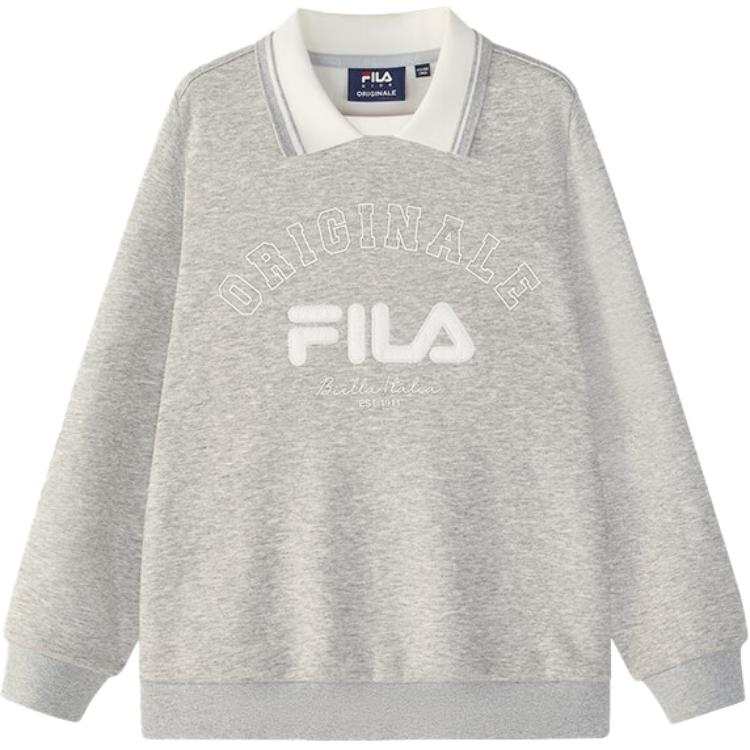 FILA KIDS Unisex Sweatshirts Lapel Moderate