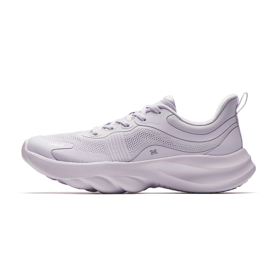 Anta Sheepskin Textile, Rubber Cushioning Abrasion Resistant Low top Casual Running Shoes Women's Misty Purple