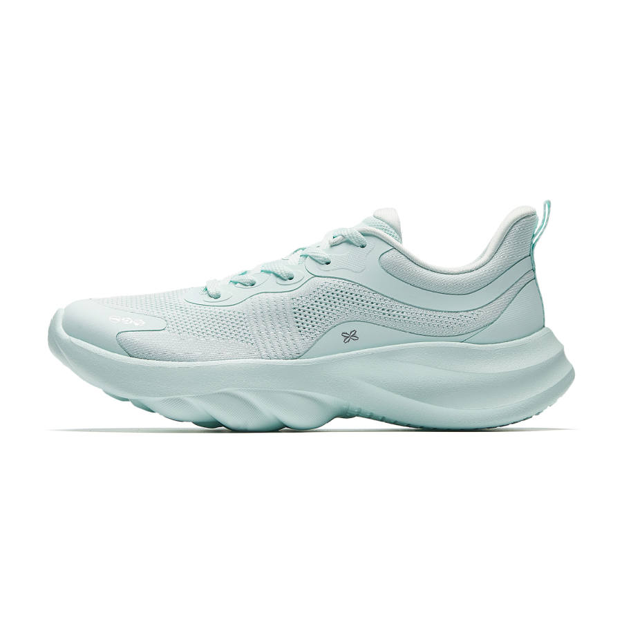 Anta Sheepskin Textile, Rubber Cushioning Abrasion Resistant Low top Casual Running Shoes Women's Light Blue