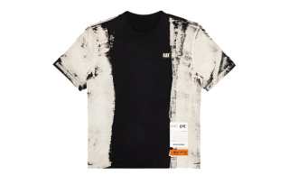 HERON PRESTON T Shirts Men's Black White Crew Neck Moderate Straight Fit