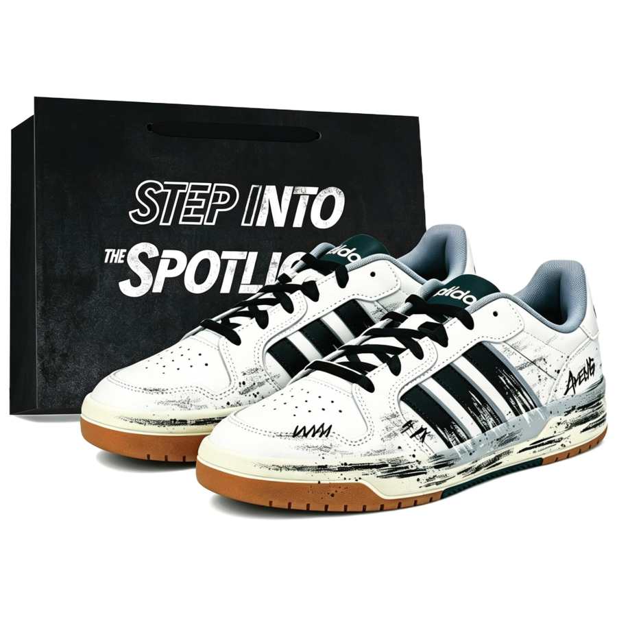 Adidas Adidas ENTRAP Black Sea Slip Resistant Abrasion Resistant Low top Skateboard Shoes Unisex Black White Gray