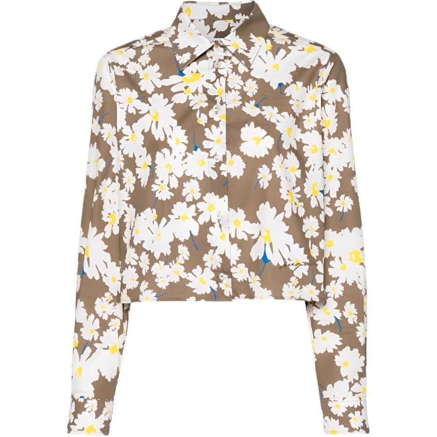 MSGM Msgm floral-print cotton shirt