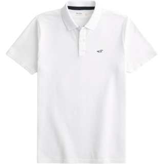 Hollister/ Polo Shirts Men's White Polo Collar Moderate