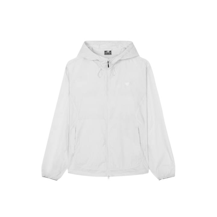New Balance New Balance Jackets Unisex Light Gray Hooded Non Detachable Thin Wind Shell