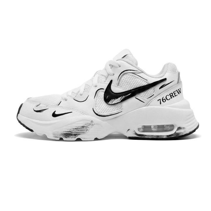 Nike Nike Air Max Fusion Mesh, Synthetic Leather Cushioning Slip Resistant Abrasion Resistant Low top Visible Air Cushion