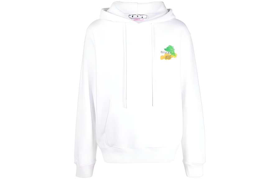OFF-WHITE Off Logo Printed Drawstring Hoodie