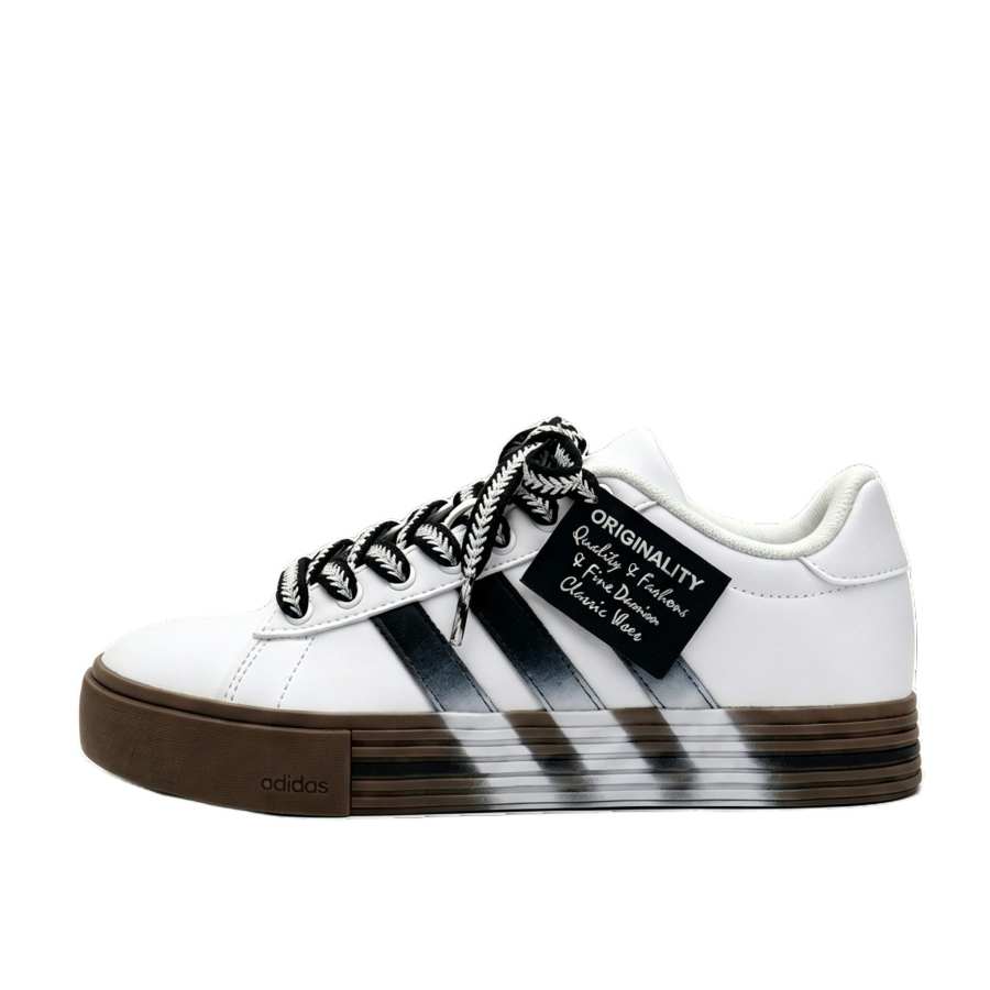 Adidas Adidas Daily 4.0 Synthetic Leather Low top Skateboard Shoes Unisex White