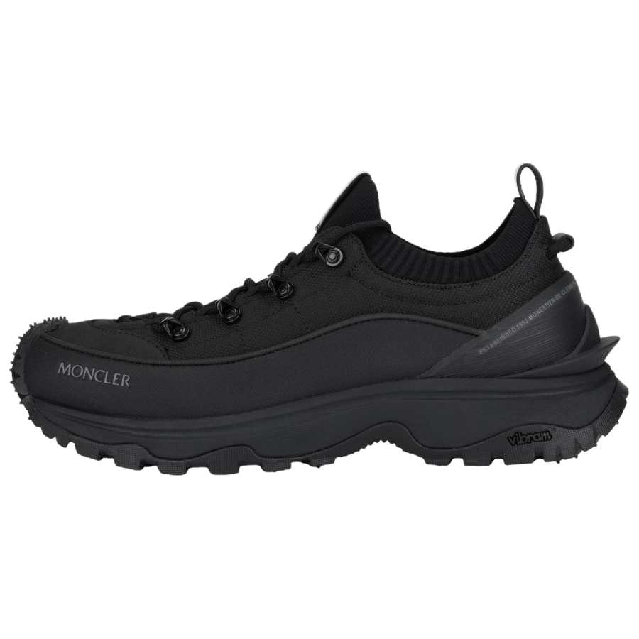 Moncler Trailgrip Lite3 Fabric Low top Casual Shoes 4cm Men's Black