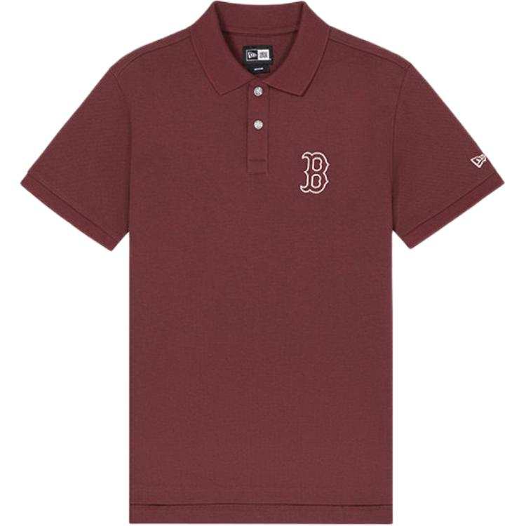 New Era Polo Shirts Unisex Dark Red Polo Collar Moderate Other