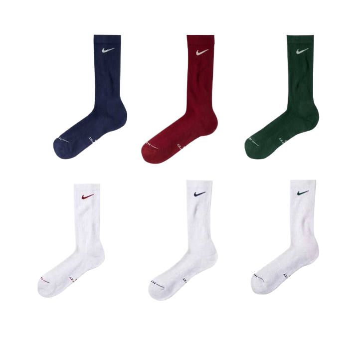Nike Nike Dri Fit Crew Socks Unisex 6 Pack