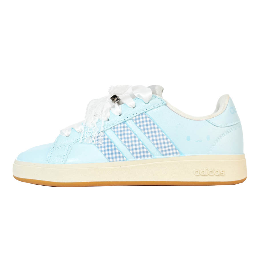 Adidas Adidas Grand Court Base 00s Mint Pudding Abrasion Resistant Low top Skateboard Shoes Unisex Blue White