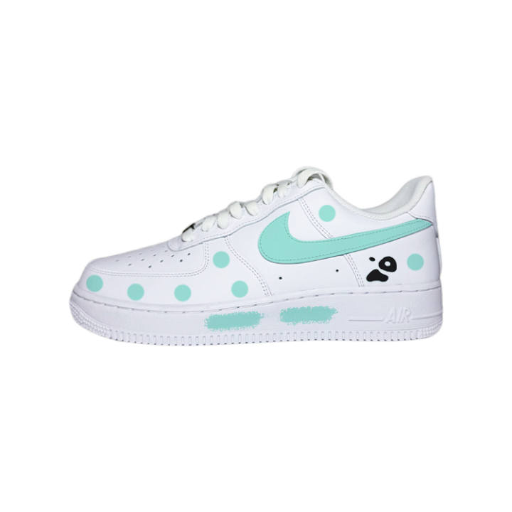 Nike Nike Air Force 1 Coer Low top Skateboard Shoes Women's White Green Black