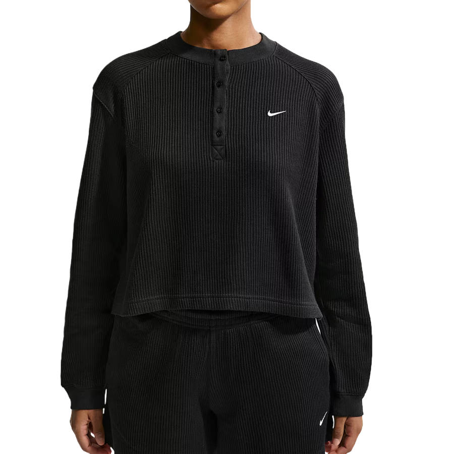 Nike Nike Sportswear Chill Waffle Women's Oversized Long-Sleeve Henley Top