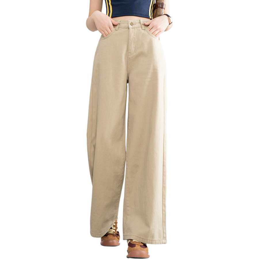 Tonlion Jeans Women's Moderate Wide Leg Pants