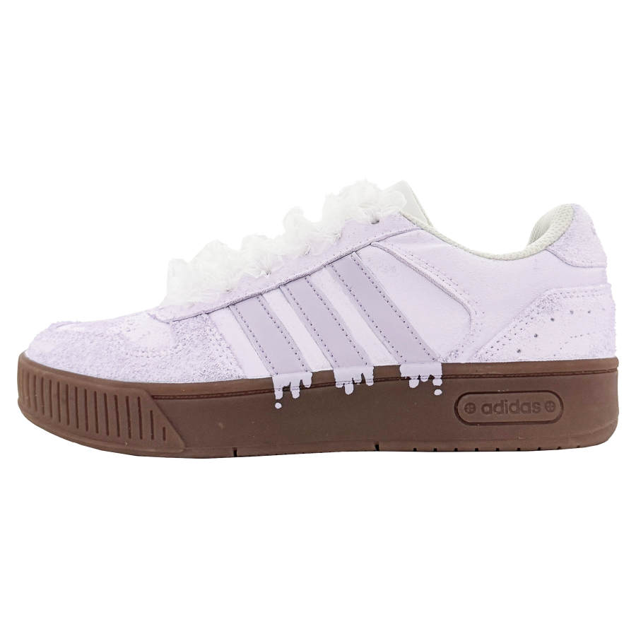 Adidas Adidas D PAD Light Purple Roland Slip Resistant Cushioning Abrasion Resistant Low top Skateboard Shoes Unisex