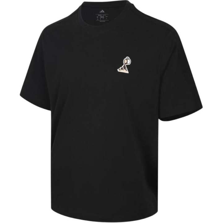 Adidas Adidas T Shirts Men's Black Crew Neck Moderate
