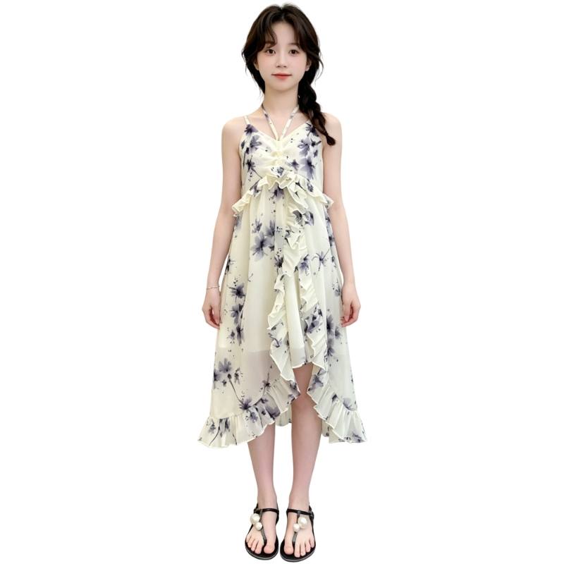 YALU Grade School Dresses Camisole Moderate Midi Skirt