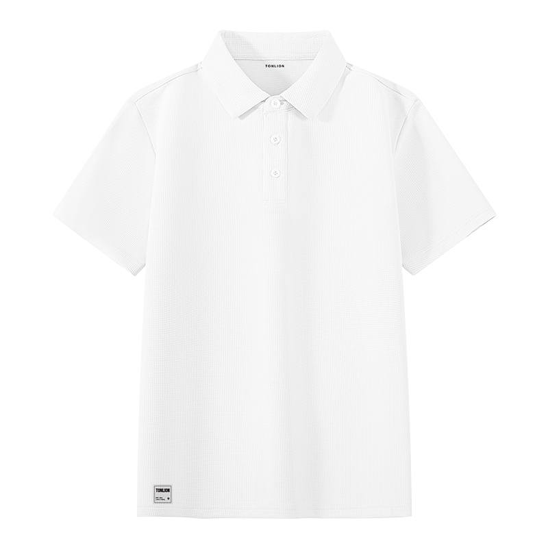 Tonlion Polo Shirts Unisex Polo Collar Moderate Straight Fit