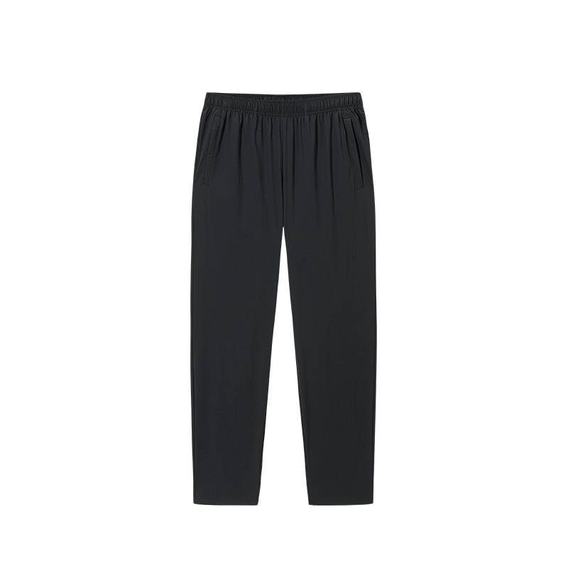 Anta Variety Training Collection Knitted Fabric Sports Pants Men's Basic Black
