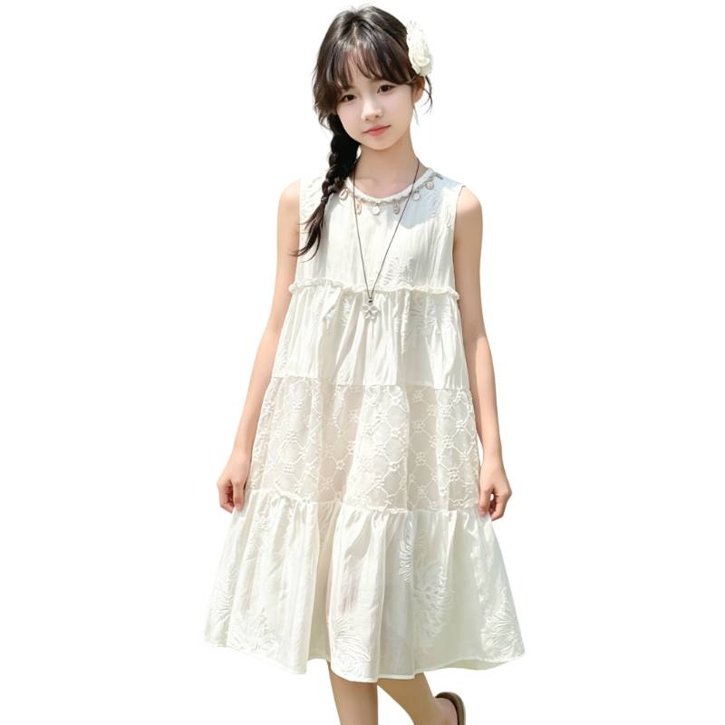 YALU Grade School Dresses Camisole Moderate Midi Skirt