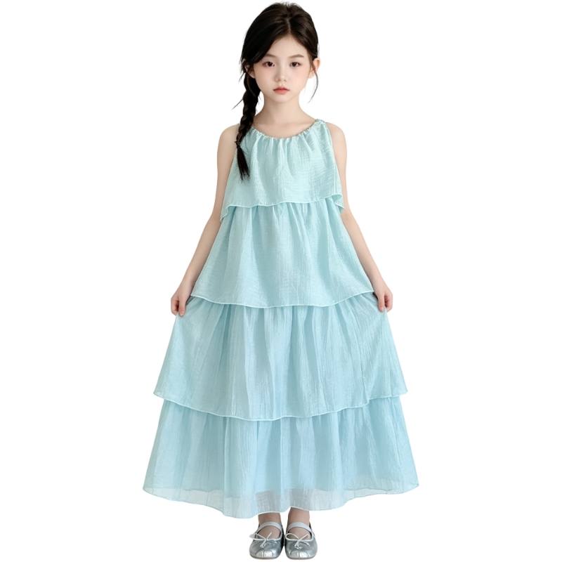YALU Grade School Dresses Camisole Moderate Midi Skirt