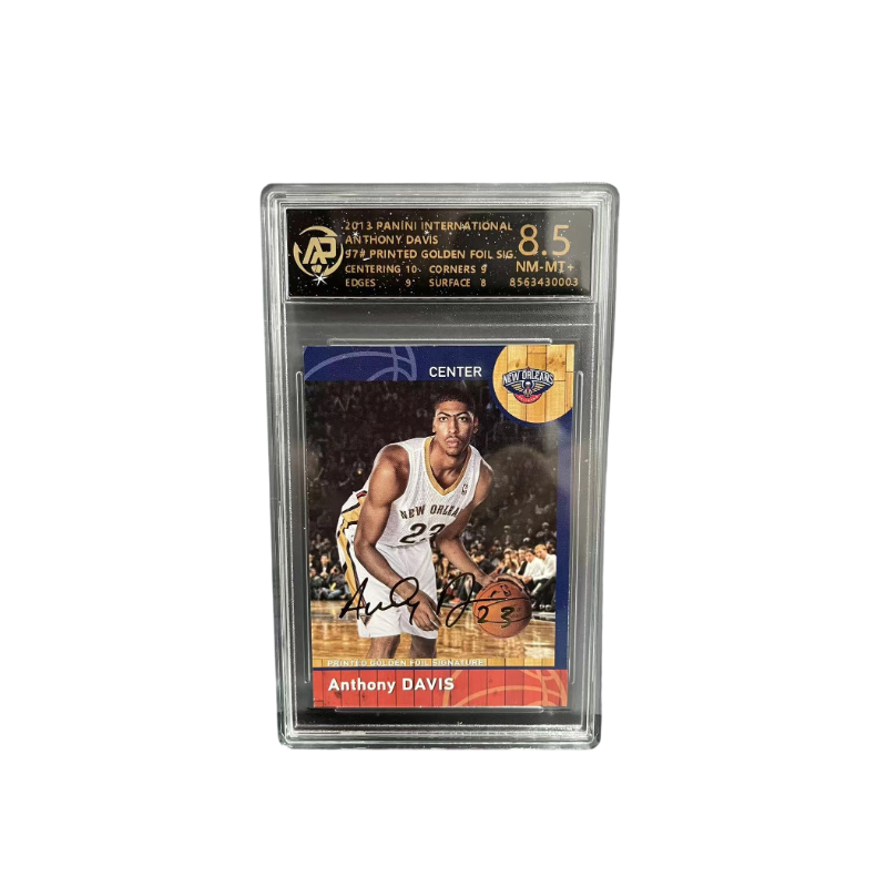 PANINI International Pelican, Anthony Davis, Big Brow, Gold Pen Signature, Classic Iconic Image Graded Cards 1 Pc
