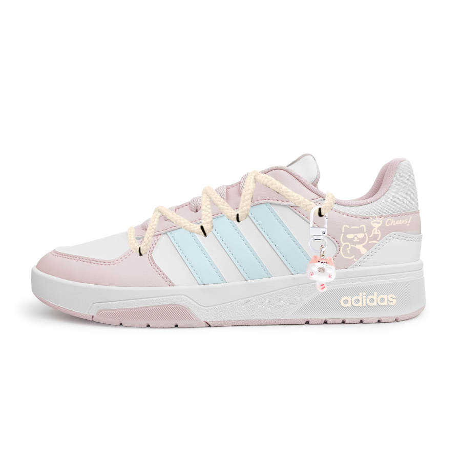 Adidas Adidas COURTBEAT Synthetic Leather Low top Skateboard Shoes Unisex Pink