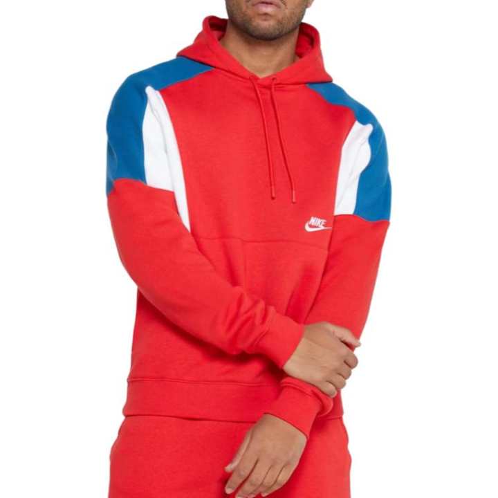 Nike Nike Sweatshirts Men's Red Hooded Non Detachable Moderate