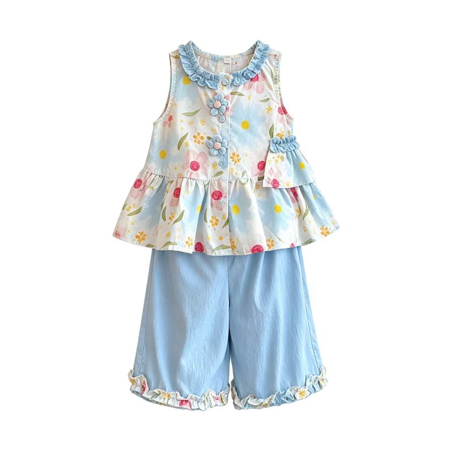 Lanza Casual Sportswear 2 Piece Set Blue Kids'