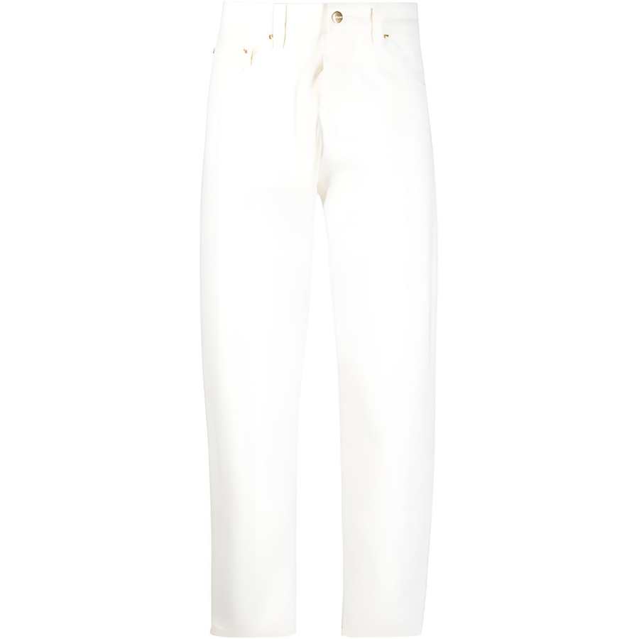 Carhartt WIP Casual Pants Men's White Moderate Straight Fit Pants