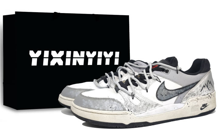 Nike Nike Full Force Low top Skateboard Shoes Men's Ink Gray