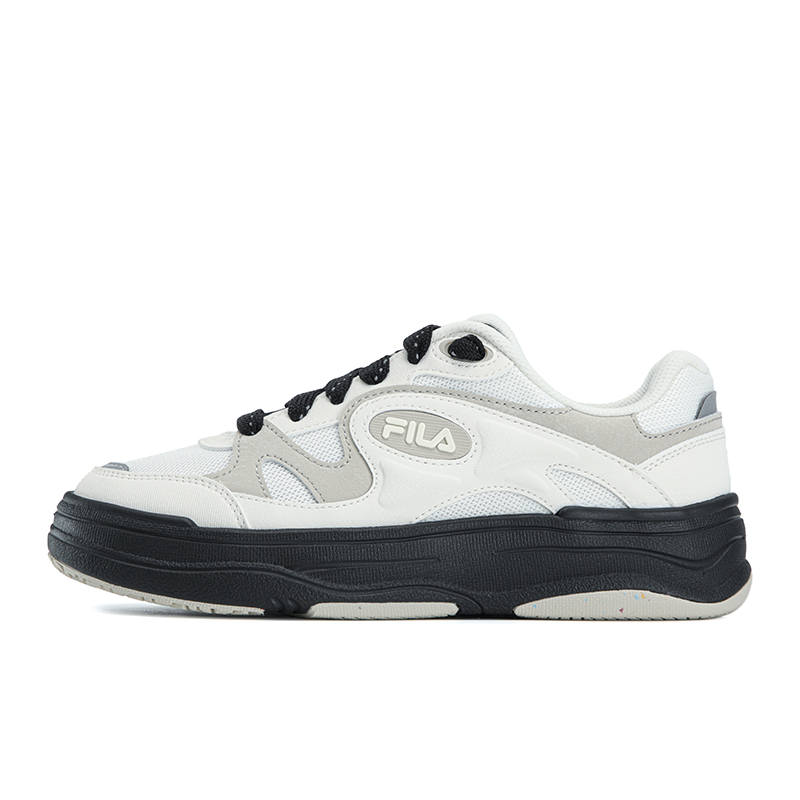 FILA VIBE Abrasion Resistant Lightweight Breathable Low top Skateboard Shoes Women's Coconut Milk White/Champagne Brown