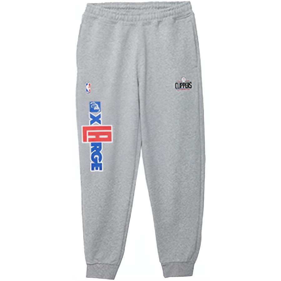 New Era x XLARGE SS22 Letter Print Casual Pants Speedboat Team Unisex Gray