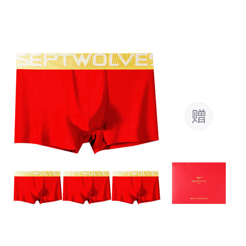 SEPTWOLVES SEPTWOLVES Underwear Gift Box Men's 4 Pack