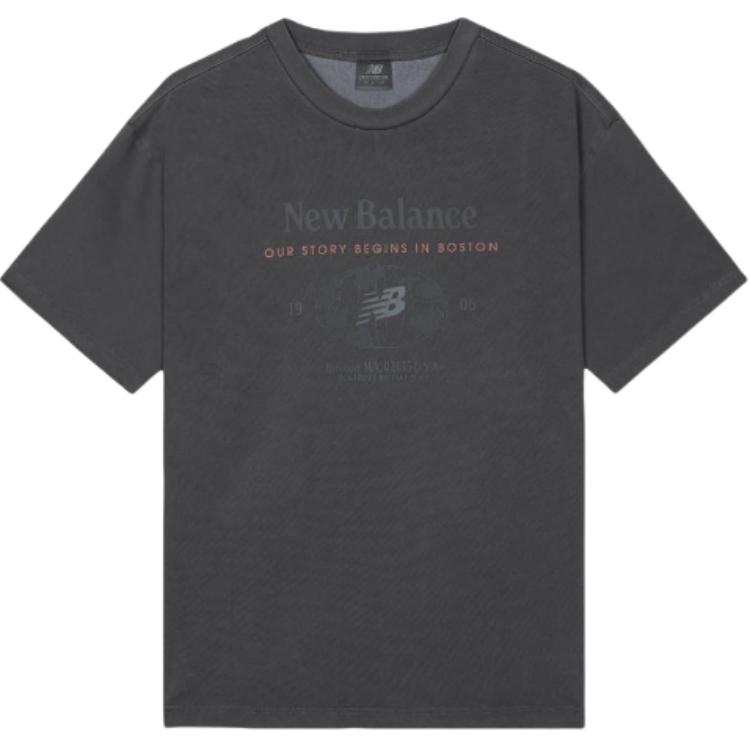 New Balance New Balance T Shirts Unisex Charcoal Gray Crew Neck