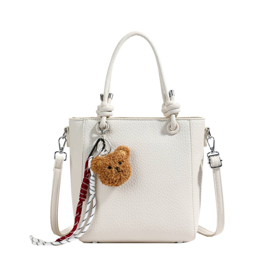 YALU Pu Handbag Women's White/Black/Khaki/Beige/Pink/Brown