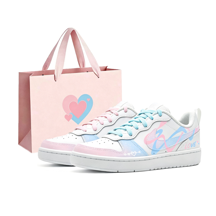 Nike Nike Court Borough Peach Soda Love Leather Low top Skateboard Shoes Unisex