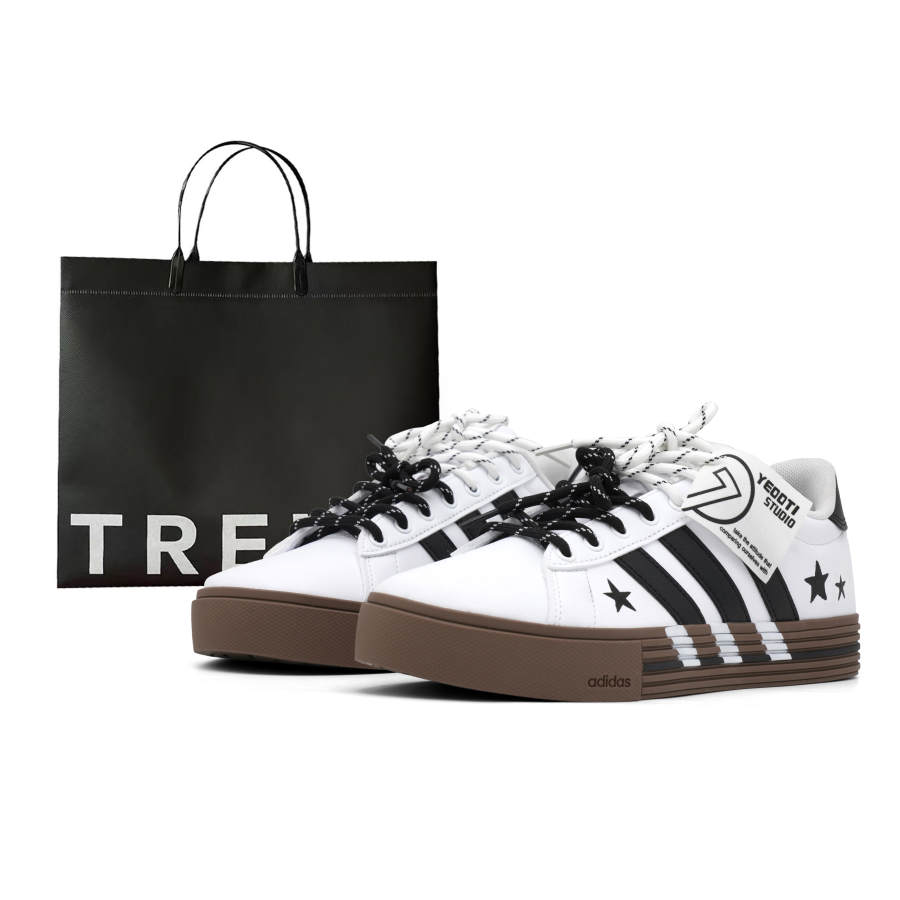 Adidas Adidas Daily 4.0 Slip Resistant Cushioning Low top Skateboard Shoes Unisex White