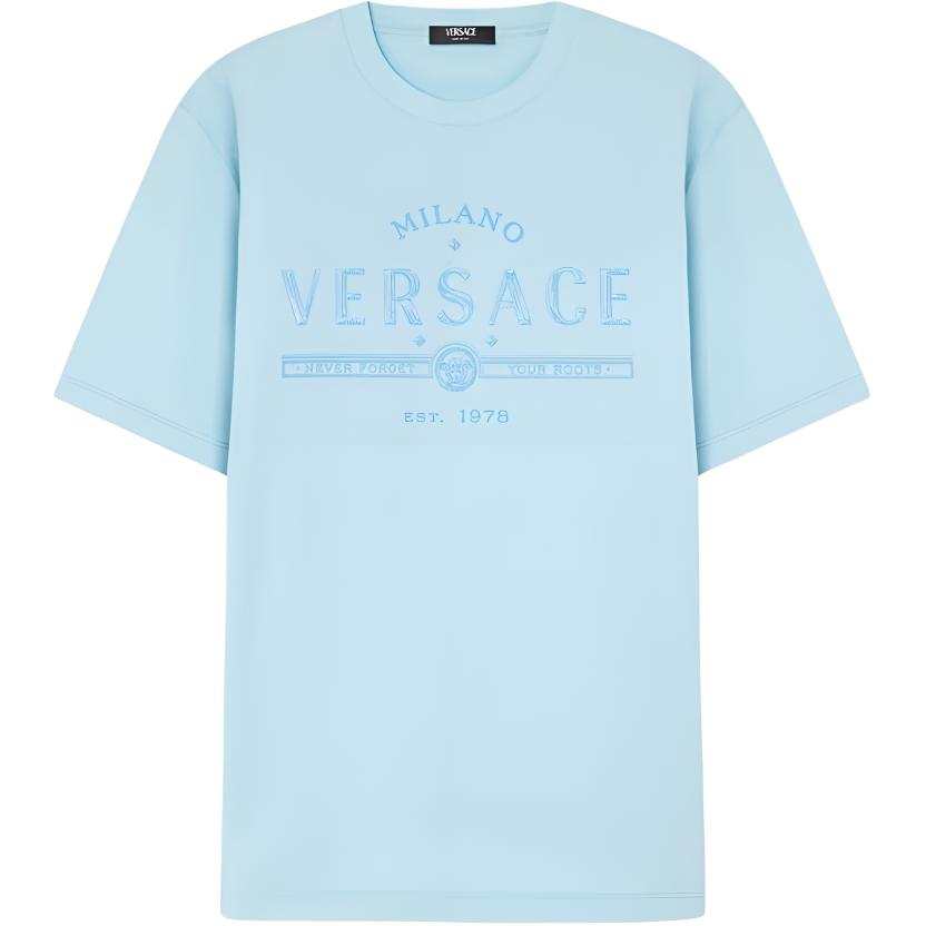 VERSACE Versace Logo-Printed Crewneck T-Shirt