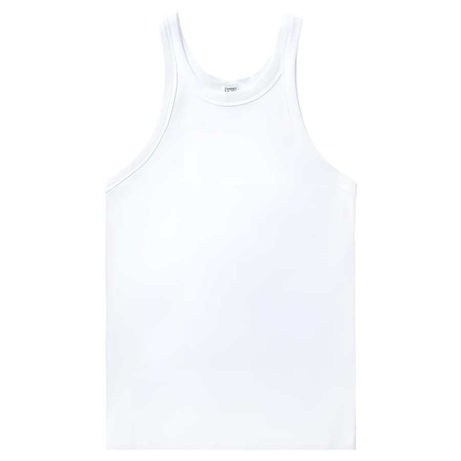 TOTEME Tank Tops Women's WHX/White Crew Neck Thin Other